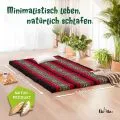 Kapok Klappmatratze, 140 cm breit, Classic (Schwarz/Elefanten)