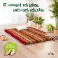 Kapok Klappmatratze, 140 cm breit, Classic (Rot/Gr�n)