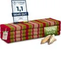 Kapok Klappmatratze, 140 cm breit, Classic (Rot/Gr�n)