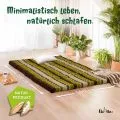 Kapok Klappmatratze, 140 cm breit, Classic (Braun/Gr�n)