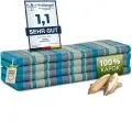 Kapok Klappmatratze, 140 cm breit, Classic (Hellblau)