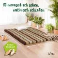 Kapok Klappmatratze, 140 cm breit, Classic (Braun)