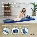 Kapok Klappmatratze, 50 cm breit (Blau)