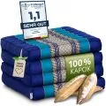 Kapok Klappmatratze, 50 cm breit (Blau)