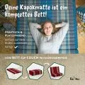 Kapok Kinderklappmatratze, 70 cm breit (Rot/Elefanten)
