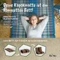 Kapok Kinderklappmatratze, 70 cm breit (Braun/Elefanten)
