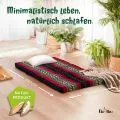 Kapok Kinderklappmatratze, 70 cm breit (Schwarz/Elefanten)