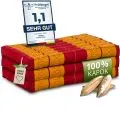 Kapok Kinderklappmatratze, 70 cm breit (Rot/Gelb)