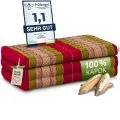 Kapok Kinderklappmatratze, 70 cm breit (Rot/Gr�n)