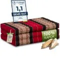 Kapok Kinderklappmatratze, 70 cm breit (Rot/Schwarz)