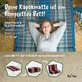 Kapok Kinderklappmatratze, 70 cm breit (Schwarz/Rot)
