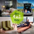 Kapok Kinderklappmatratze, 70 cm breit (Braun/Gr�n)