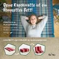 Kapok Kinderklappmatratze, 70 cm breit (Rubinrot)