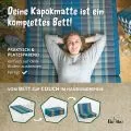 Kapok Kinderklappmatratze, 70 cm breit (Hellblau)