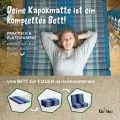 Kapok Kinderklappmatratze, 70 cm breit (Blau)