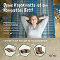 Kapok Kinderklappmatratze, 70 cm breit (Braun)