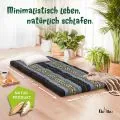 Kapok Klappmatratze, 80 cm breit, Classic (Blau/Elefanten)