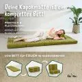 Kapok Klappmatratze, 80 cm breit, Classic (Gr�n/Elefanten)