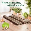 Kapok Klappmatratze, 80 cm breit, Classic (Braun/Elefanten)