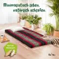Kapok Klappmatratze, 80 cm breit, Classic (Schwarz/Elefanten)