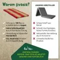 Kapok Klappmatratze, 80 cm breit, Classic (Rot/Gr�n)
