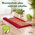 Kapok Klappmatratze, 80 cm breit, Deluxe (Rot/Elefanten Seide)