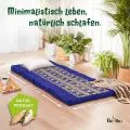 Kapok Klappmatratze, 80 cm breit, Deluxe (Blau/Elefanten Seide)