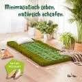 Kapok Klappmatratze, 80 cm breit, Deluxe (Gr�n/Elefanten Seide)