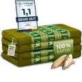 Kapok Klappmatratze, 80 cm breit, Deluxe (Gr�n/Elefanten Seide)