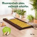 Kapok Klappmatratze, 80 cm breit, Deluxe (Braun/Gold/Elefanten Seide)