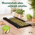 Kapok Klappmatratze, 80 cm breit, Deluxe (Schwarz/Elefanten Seide)