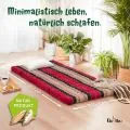 Kapok Klappmatratze, 80 cm breit, Classic (Rot/Schwarz)