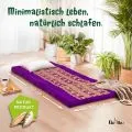 Kapok Klappmatratze, 80 cm breit, Deluxe (Lila/Elefanten Seide)