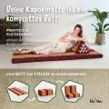 Kapok Klappmatratze, 80 cm breit, Classic (Orange)