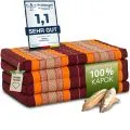 Kapok Klappmatratze, 80 cm breit, Classic (Orange)