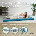 Kapok Klappmatratze, 80 cm breit, Classic (Hellblau)