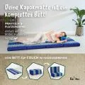 Kapok Klappmatratze, 80 cm breit, Classic (Blau)