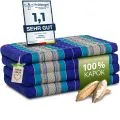 Kapok Klappmatratze, 80 cm breit, Classic (Blau)