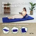 Kapok Klappmatratze, 80 cm breit, Basic (Blau Uni)
