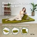 Kapok Klappmatratze, 80 cm breit, Basic (Gr�n Uni)