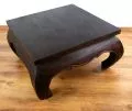 Klassischer Opiumtisch, 76 x 76 cm (Braun)