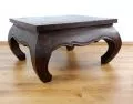 Klassischer Opiumtisch, 76 x 76 cm (Braun)