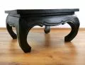 Klassischer Opiumtisch, 86 x 86 cm (Schwarz)