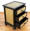 Kleine, schlichte Rattankommode, Nr.20