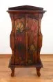 Kleiner, mit Blumen verzierter 2-triger Schrank aus Bali, Nr. 200