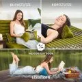 Kapok Knochenkissen (Gr�n/Elefanten)