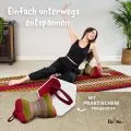 Kapok Knochenkissen (Rot/Gr�n)