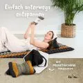 Kapok Knochenkissen (Schwarz/Orange)