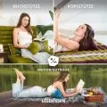 Kapok Knochenkissen (Braun/Gr�n)