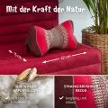 Kapok Knochenkissen (Rubinrot)